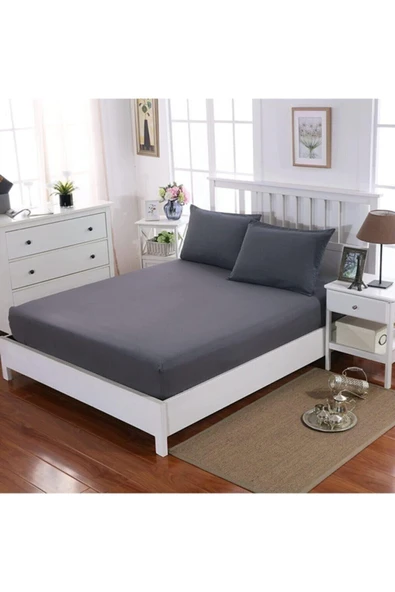 Sheri Home Tekstil Lastikli Penye Çarşaf 1. Kalite 26 Renk Tek Çift Battal Boy ürün görseli 1