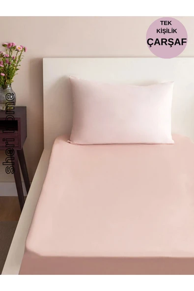 Sheri Home Tek Kişilik Lastiksiz Çarşaf Ve 1 Adet Yastık Kılıfı ürün görseli 1