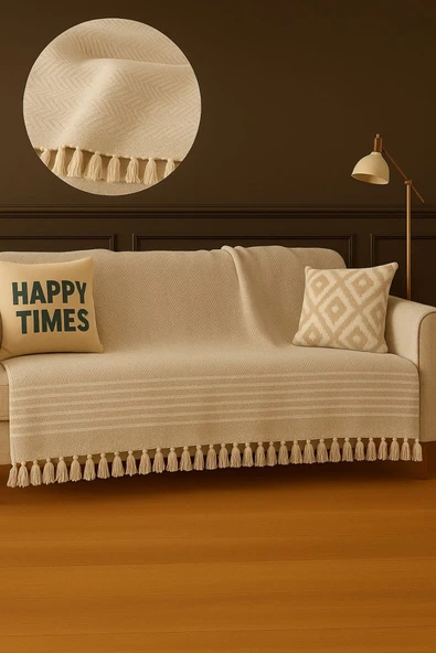 Sheri Home Elora Koltuk Örtüsü Kaymaz Kumaş Özelliği 180 X 200 Cm PiKE888219694 ürün görseli 1