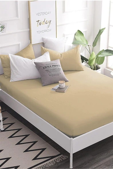 Sheri Home Tekstil Bamboo-penye Çarşaf (jumbo Boy ) Lastikli 200 X 200 - Soft Gri ""yumuşak Bamboo Üretim"" ürün görseli 1