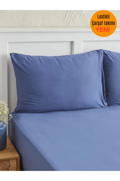 Sheri Home Lastikli Tek Kişilik Çarşaf Ve 1 Adet Yastık Kılıfı 100 X 200 Cmsetys8856421 ürün görseli 1