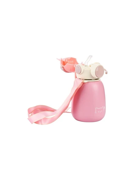 Coolpet Şapkalı Çelik Termos 500 ML - Pembe - Resim 2