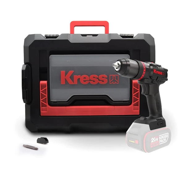 Kress KUC30.91 20Volt Kömürsüz Profesyonel Şarjlı Darbeli Matkap (Akü Dahil Değildir) ürün görseli 1