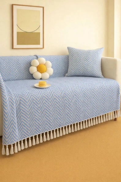 Sheri Home Diamond Koltuk Örtüsü Kaymaz Kumaş Özelliği | Berlina Serisi Koltuk Şalı 180 X 200 Cm PiKE8882199 ürün görseli 1