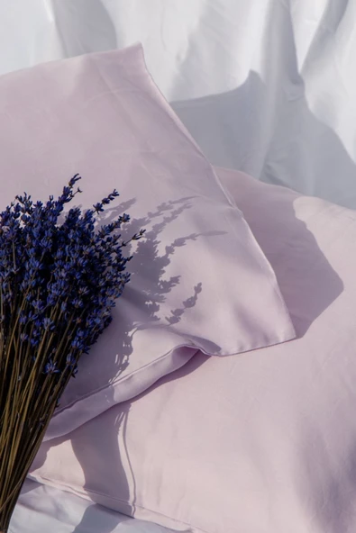 Sheri Home Düz Pamuklu 2’li Yastık kılıfı    YSLilacBuketBeJColour88 ürün görseli 1