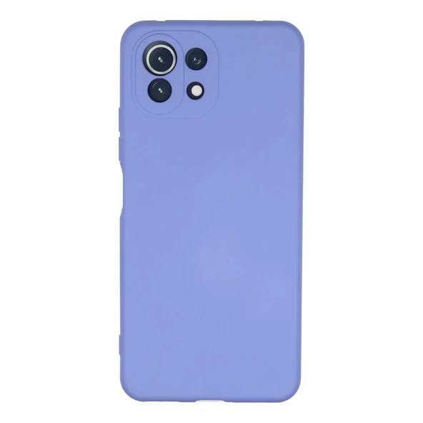 Xiaomi Mi 11 Lite Kılıf Nano İçi Kadife Silikon - Lila ürün görseli 1