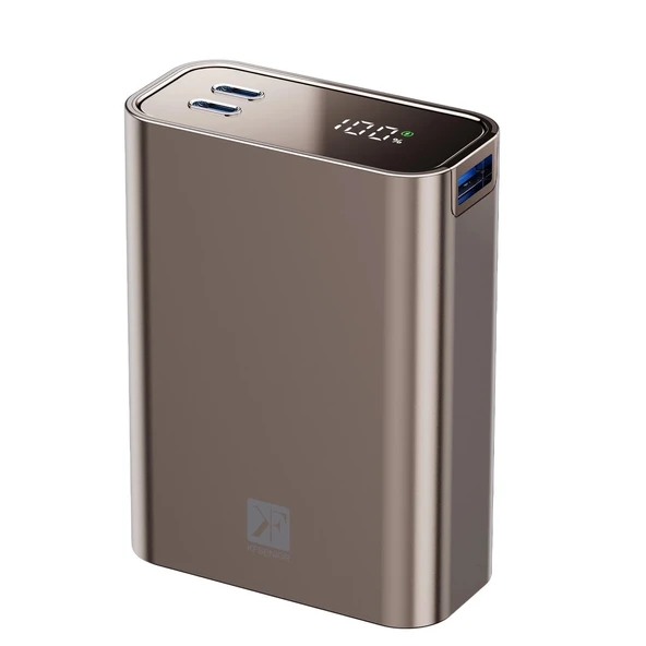 Pw501 20.000 Mah Dijital Göstergeli 2 Adet 45w Type-c Ve 22.5w Usb Çıkışlı Şarj Pd Hızlı Şarj Magsafe Powerbank - Titany ürün görseli 1