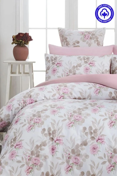 Sheri Home 3D Bahar Tek Kişilik 1 Adet Nevresim (YORGAN KILIFI)160 Cm X 220 CmFlowersbejmalzeme: %100 Pamuk. ürün görseli 1