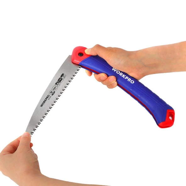 WORKPRO WP333002 180mm Katlanabilir Profesyonel Ağaç Budama Testeresi - Resim 3