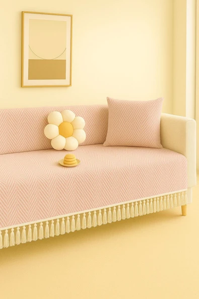 Sheri Home Diamond Koltuk Örtüsü Kaymaz Kumaş Özelliği | Berlina Serisi Koltuk Şalı 180 X 200 Cm PiKE8882199 ürün görseli 1