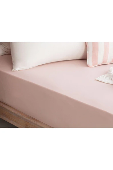Sheri Home Tekstil Çarşaf Çift Kişilik Pudra Yenipink Cloud0088822 ürün görseli 1