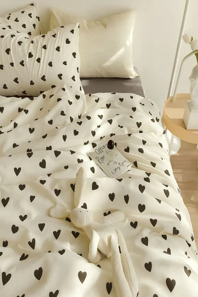 Sheri Home Tekstil Kalpli Tek Kişilik Nevresim Seti Yorgan Kılıfı +1 adet Yastık Kılıfı 889221969488 ürün görseli 1