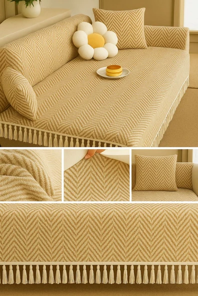Sheri Home Berlina 2 Li Koltuk Örtüsü Kaymaz Ham Kumaş Özelliği 180 X 200 Cm PiKE8882199 ürün görseli 1