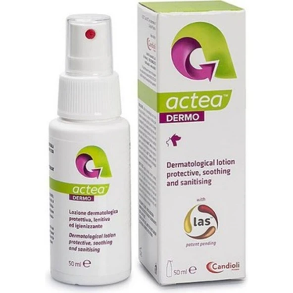Candioli Actea Dermo Sprey 50 ml - Kedi ve Köpek İçin Kaşıntı Giderici Onarıcı Deri Bakım Losyonu ürün görseli 1