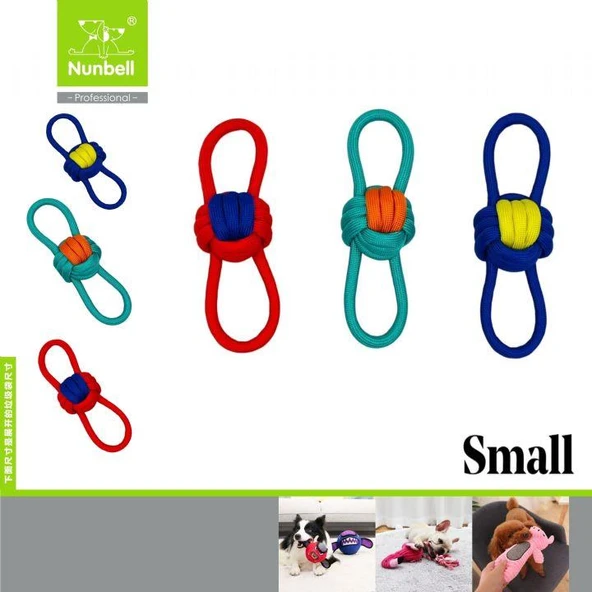 Nunbell Köpek Diş İpi Tutmalı Sekiz Şeklinde Ufak ürün görseli 1