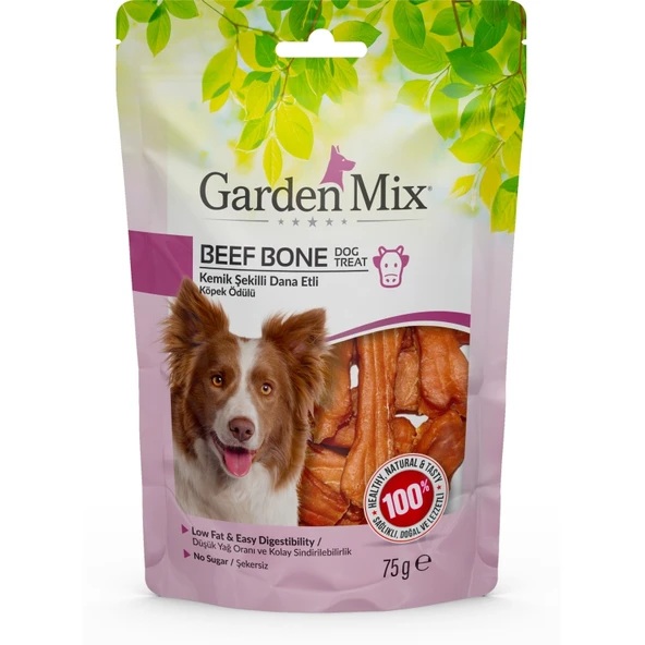 Garden Mix Kemik Şekilli Dana Etli Köpek Ödülü 75 Gr ürün görseli 1