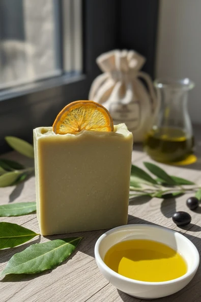Defne Sabunu El Yapımı Özel Üretim Defne Yağlı Sabun Laurel Soap ürün görseli 1