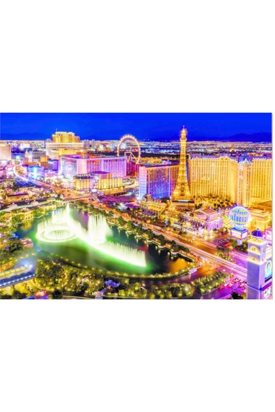 Puzzle Las Vegas 1000 Parça Neon Puzzle ürün görseli 1