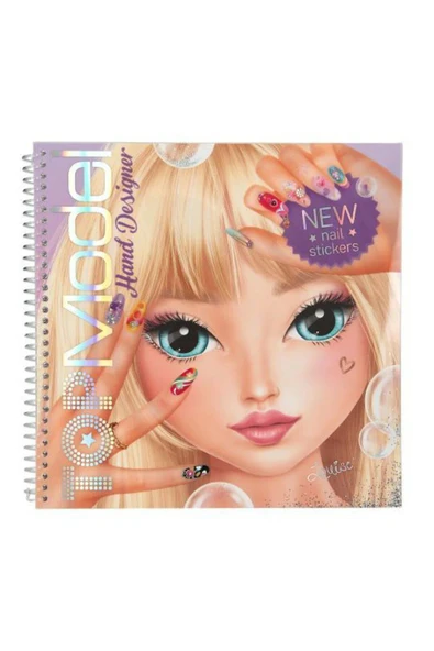 Top Model Create Your Hand Design Colouring Book - Resim 5