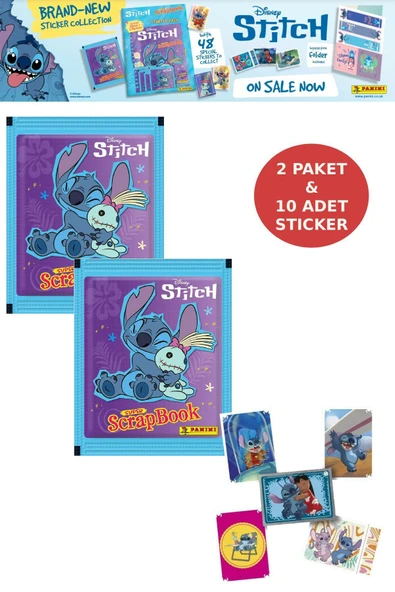 2 Paket Panini Stitch Süper ScrapBook Çıkartma 10 Adet Sticker ürün görseli 1