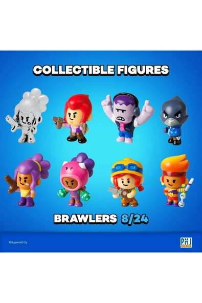 Brawl Star 8 Li Figür Seti - Model 3 - (AMBER CROW) - Resim 5
