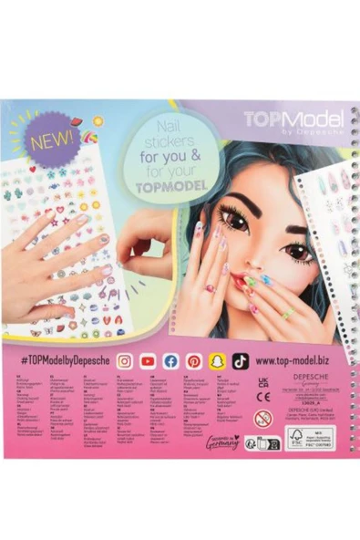 TOPModel Create Your Hand-Design Colouring Book - Resim 6
