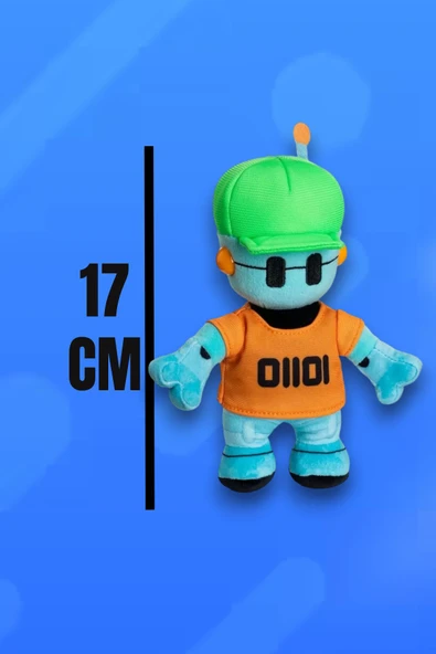 Stumble Guys Robot Guy Peluş 17 Cm - Resim 5