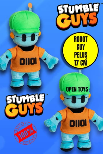Stumble Guys Robot Guy Peluş 17 Cm ürün görseli 1