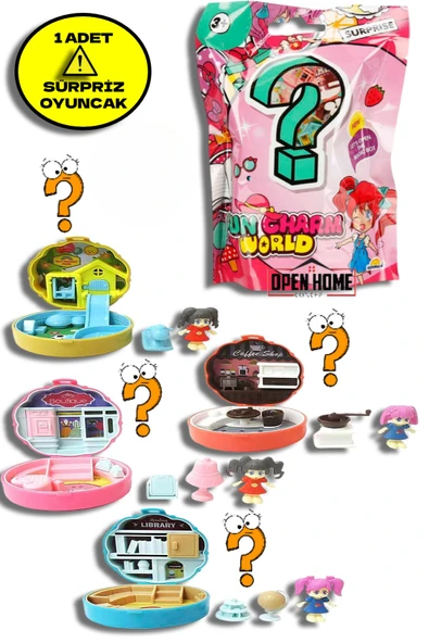 Taşınabilir Dollhouse Sürpriz Paket 1 Adet ürün görseli 1