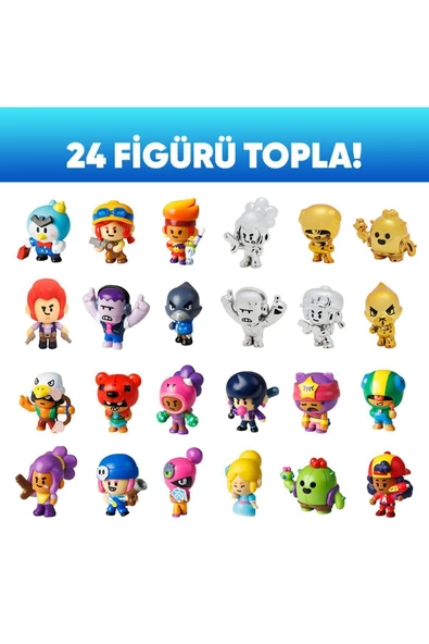 Brawl Star 8 Li Figür Seti - Model 2 - (LEON MEG) - Resim 8