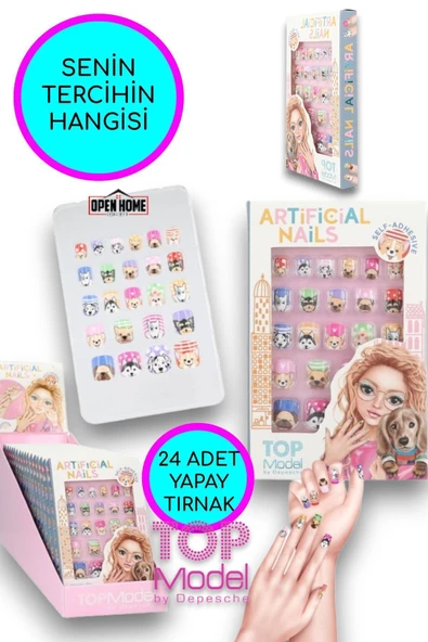 Top Model Şehir Kızları Yapay Takma Tırnaklar ürün görseli 1