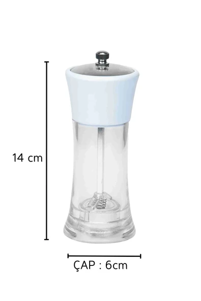 2'li Set Tuz ve Biber Değirmeni Seramik Elegant - Resim 3