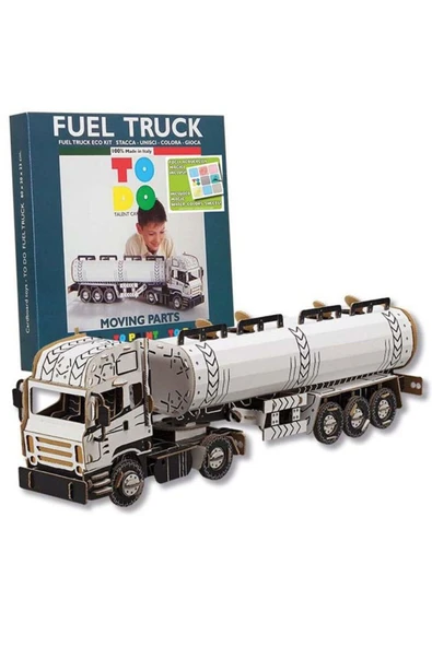 Fuel Truck 3D Boyanabilir Maket Fl6024 ürün görseli 1