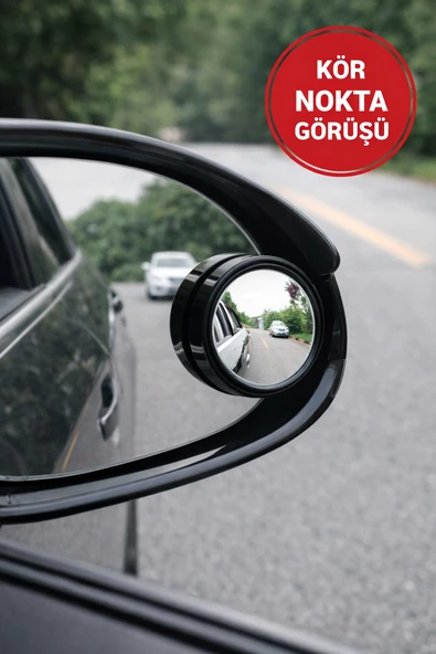 Kör Nokta Ayna Seti 2’li – 360° Geniş Açı Oto Yan Ayna Güvenlik Aynası ürün görseli 1