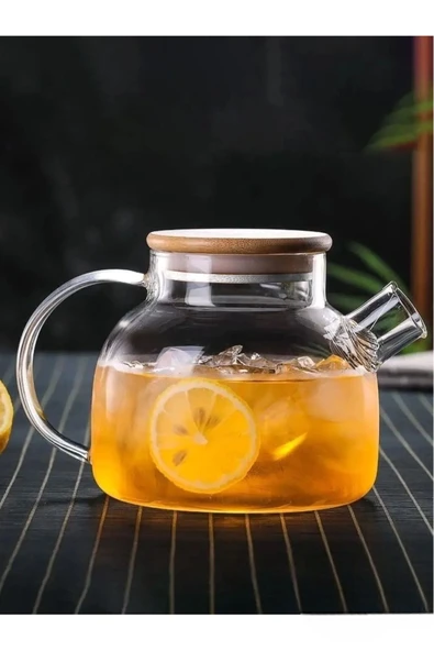 Bambu Kapaklı Demlik 1000 ml - Resim 6