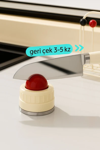 Vantuzlu Pratik Bıçak Bileyici - Resim 3