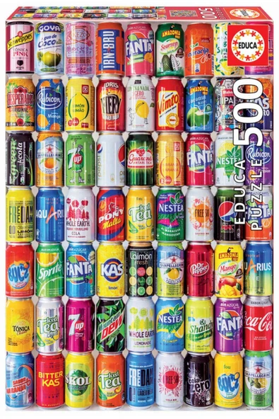 EDUCA Puzzle 500 Elements Soft Cans ürün görseli 1