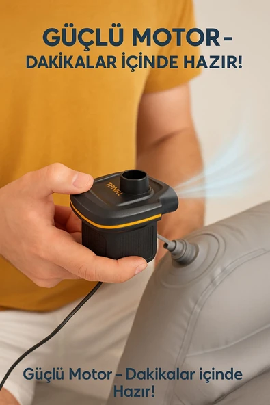 Kamp & Plaj Şişme Pompası – USB Girişli - Resim 5