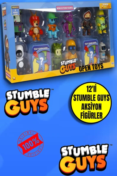 12'li Stumble Guys  Aksiyon Figür Set ürün görseli 1