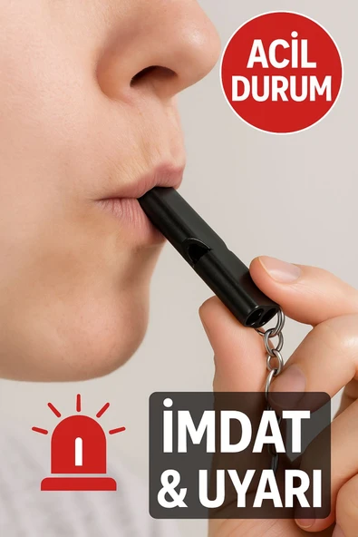 Acil Durum İmdat Düdüğü – Metal Gövde, Anahtarlık Özellikli Kamp, Balıkçılık, Yürüyüş İçin ürün görseli 1