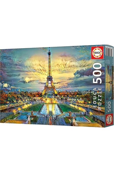 Educa 500 Parça Eyfel Kulesi Puzzle - 19621 - Eiffel Tower - Resim 4