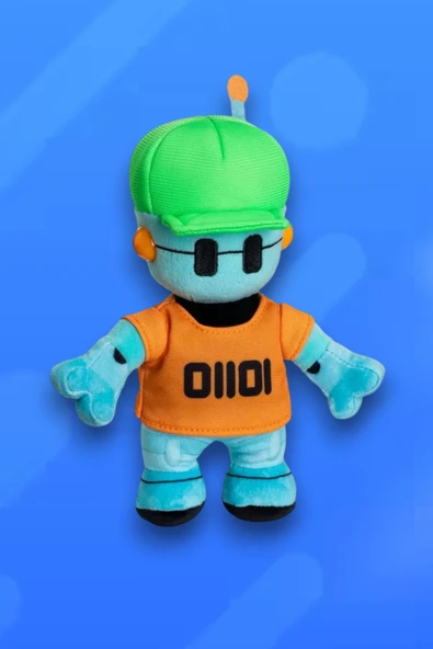 Stumble Guys Robot Guy Peluş 17 Cm - Resim 4