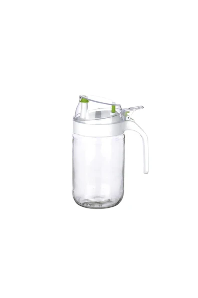 Plastik Damlatmaz Kapaklı Oilcon Yağlık 660ml Beyaz Kc-345 ürün görseli 1