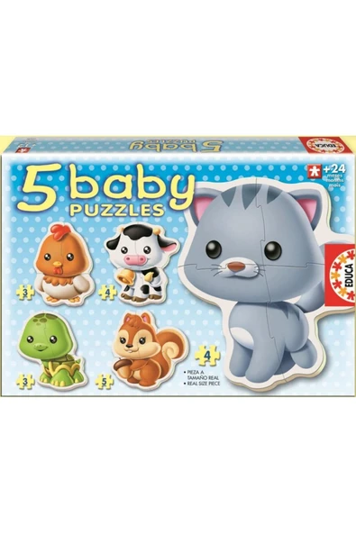 Educa Bebek Puzzle Baby Hayvanlar ürün görseli 1