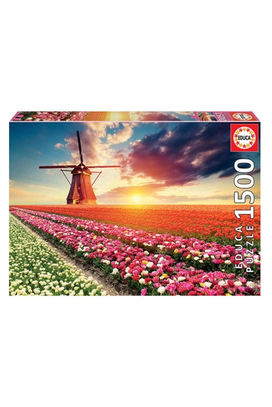 Puzzle 1500 Parça Lale Manzarası 18465 - Resim 2