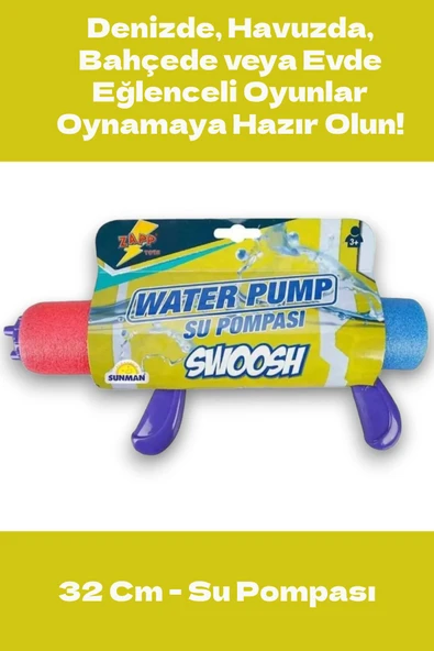 Pompalı Büyük Boy Su Tabancası 32 Cm ürün görseli 1