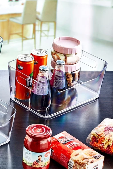 7 Lt Clear Buzdolabı & Dolap Içi Düzenleyici Organizer 30,5x21,5x12,5 Cm ürün görseli 1