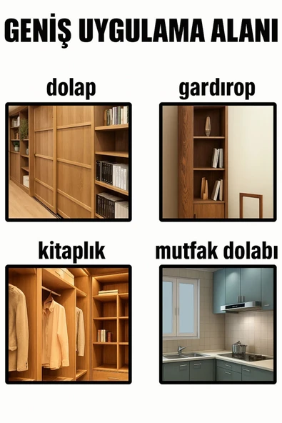 30'lu Raf Destek Vida Seti - Resim 2