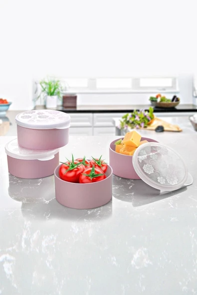 4'lü Plastik Mini Saklama Kabı - Resim 2
