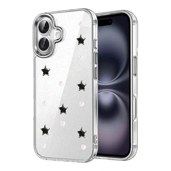 Apple İphone 16 Fiyonk Desenli Kapak - Desen 7 ürün görseli 1